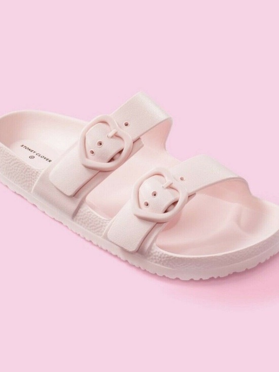 Stoney Clover Lane Shoes - Stoney Clover Lane x Target Slide Sandals Light Pink Heart Slip On